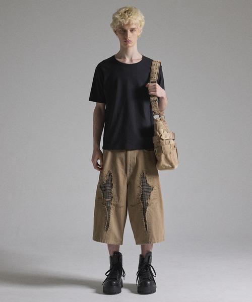 GRANCY ショルダーバッグ 「GRANCY」Crazy layered denim pants design