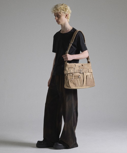 GRANCY ショルダーバッグ 「GRANCY」Crazy layered denim pants design