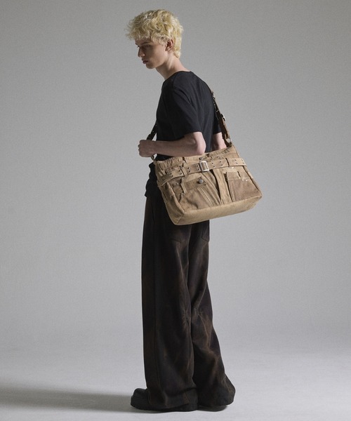 GRANCY ショルダーバッグ 「GRANCY」Crazy layered denim pants design
