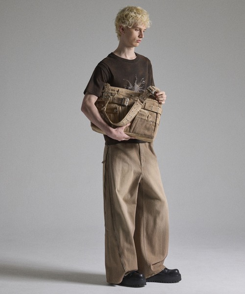 GRANCY ショルダーバッグ 「GRANCY」Crazy layered denim pants design