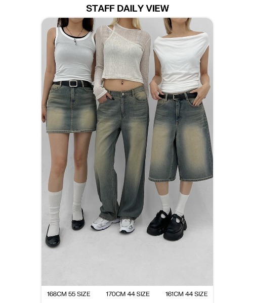 「BLACKUP」 加工デニムパンツ LARGE ブルー レディース