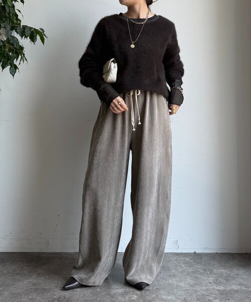 DouDou(ドゥドゥ) パンツ ヘリンボーンコーデュロイイージーパンツ DouDou(ドゥドゥ) パンツ ヘリンボーンコーデュロイイージーパンツ