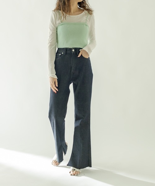 [mystic] ботинки cut Denim брюки 1 темно-синий женский 