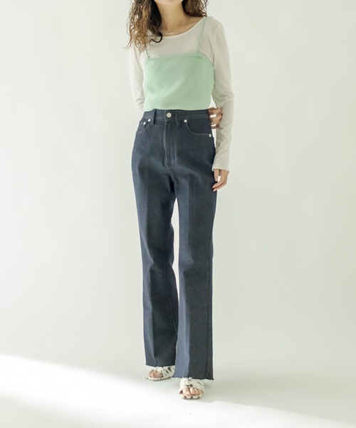 [mystic] ботинки cut Denim брюки 1 темно-синий женский 