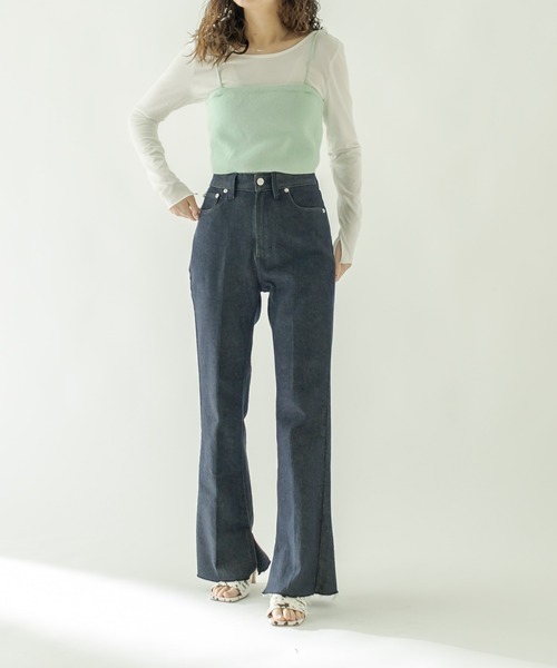 [mystic] ботинки cut Denim брюки 1 темно-синий женский 