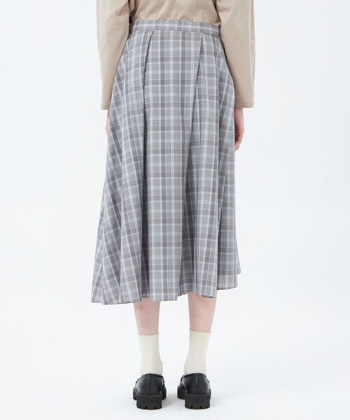 匿名　極美品　マッキントッシュフィロソフィー　チェック　スカート　フレア　38 匿名 極美品 マッキントッシュフィロソフィー チェック スカート