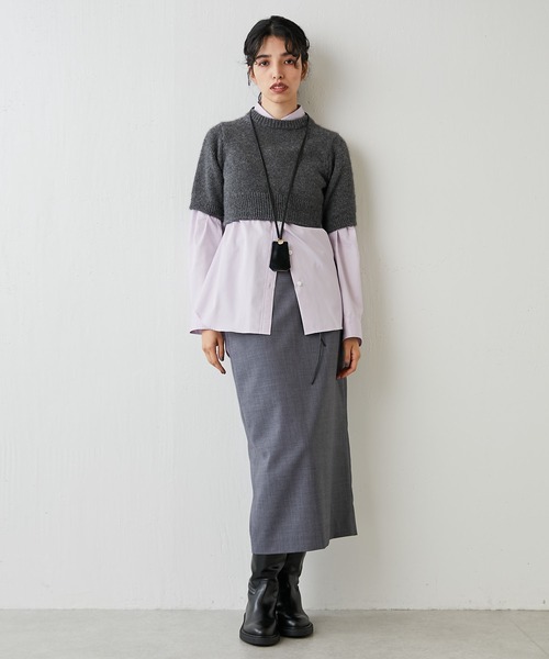 「Ernie Palo」 7分袖シャツ FREE ピンク レディース_画像9