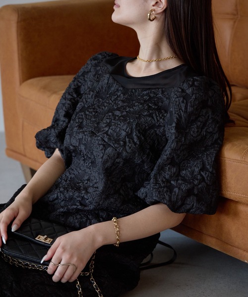 PREFERIR（プレフェリール） ドレス ふくれジャガード Aライン 結婚式