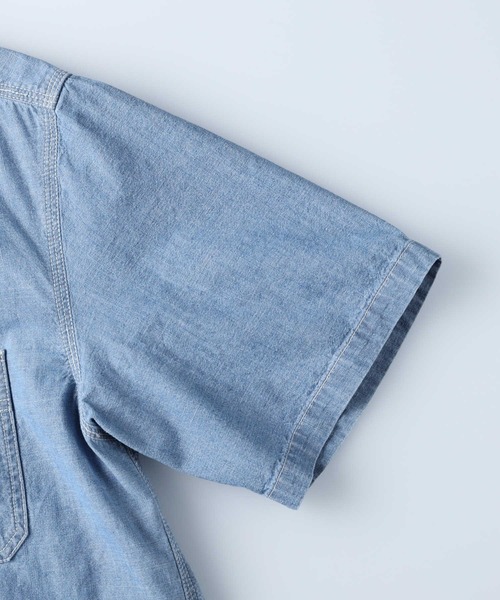 「Salt&Pepper」 半袖シャツ M ダークインディゴブルー メンズ_画像2