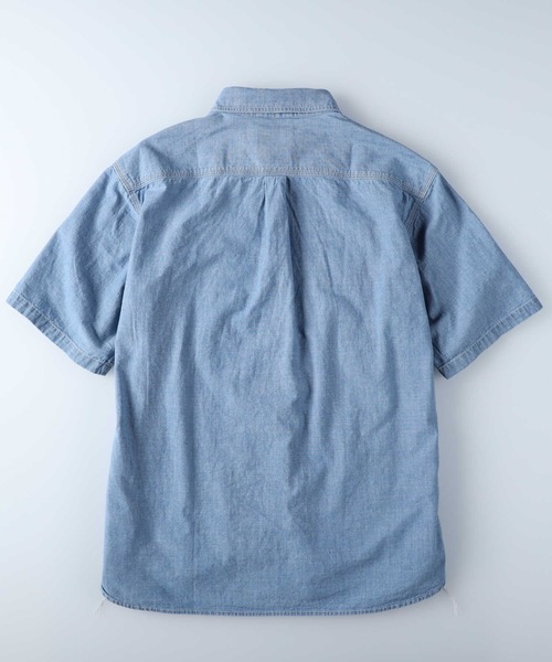 「Salt&Pepper」 半袖シャツ M ダークインディゴブルー メンズ_画像3