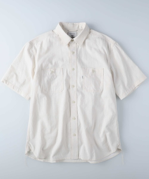 「Salt&Pepper」 半袖シャツ M ダークインディゴブルー メンズ_画像8