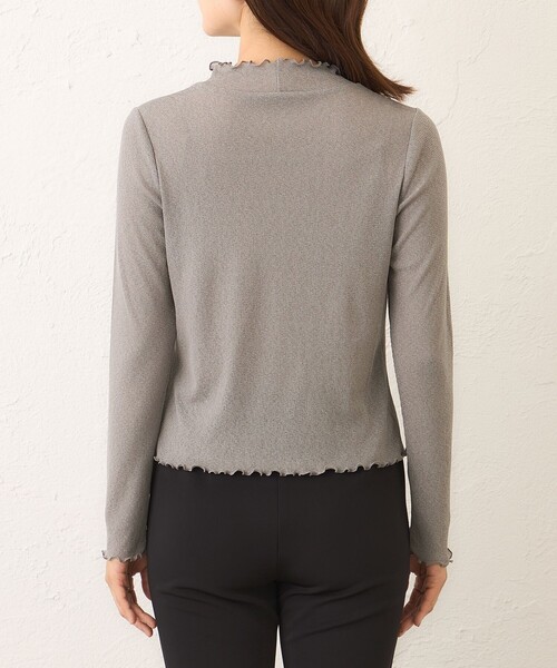 TO BE CHIC（トゥー ビー シック） tシャツ シアーラメ カットソー