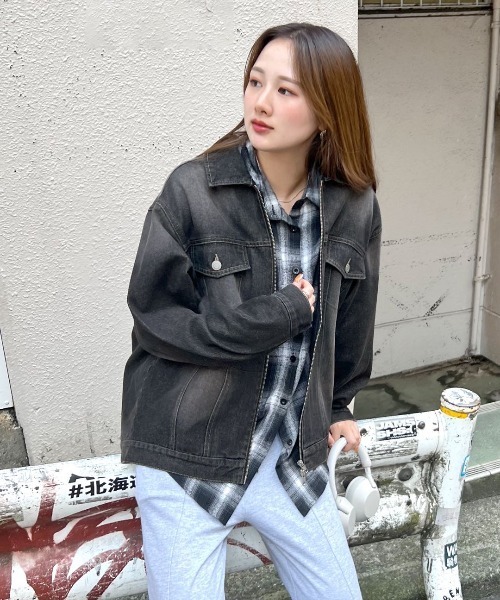 デニムジャケット gジャン デニムオーバーサイズGジャン レディース