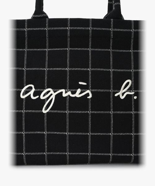 agnes b.（アニエスベー） トートバッグ チェック ラージ トートバッグ
