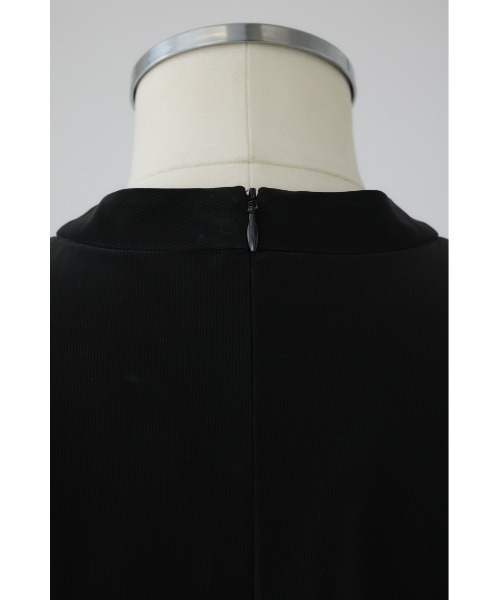 RIM.ARK シマーアシンメトリートップス 38 ブラック RIM.ARK tシャツ Shimmer asymmetry tops シマーアシンメトリー