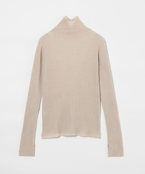 ドゥーズィエムクラス 23AW シアーリブタートルネックニット conte ニット セーター 「conte」シアー リブ タートルネックニット