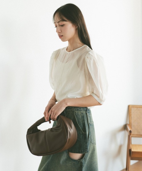 「VANNIE U」 半袖ブラウス FREE ブラック レディース_画像7