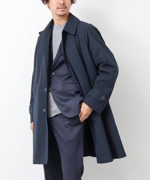 TAION（タイオン） ステンカラーコート X-LARGE ブラック メンズ