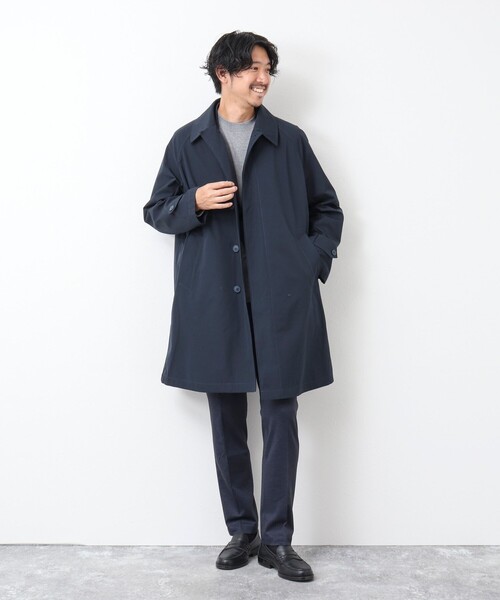 TAION ブラック ステンカラーコート XL TAION（タイオン） ステンカラーコート X-LARGE ブラック メンズ