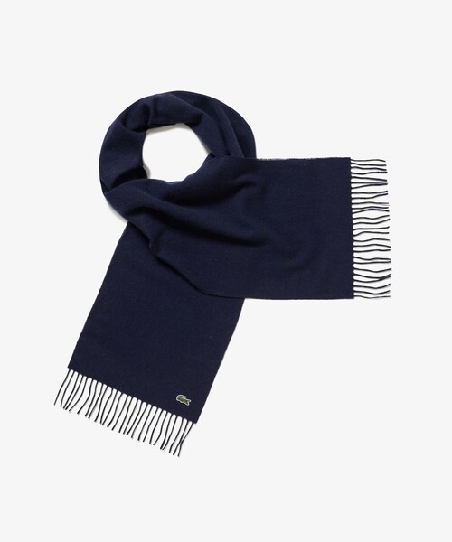 LACOSTE（ラコステ） マフラー ホワイトカシミヤマフラー メンズ