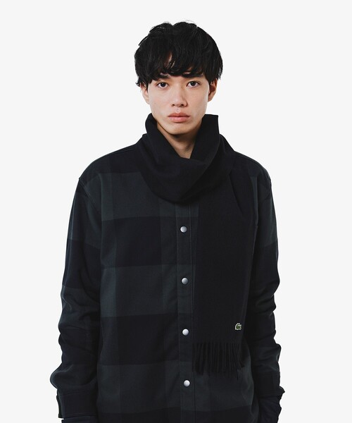 LACOSTE（ラコステ） マフラー ホワイトカシミヤマフラー メンズ