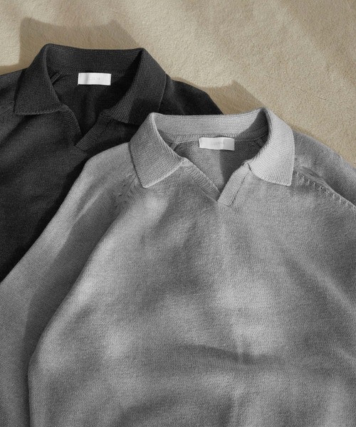 LUENNA セーター ニット 「LUENNA」Skipper Knit Polo Shirt