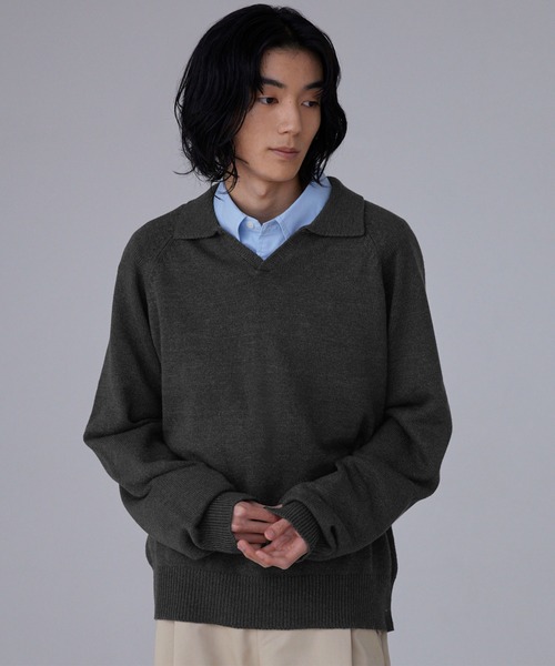 LUENNA セーター ニット 「LUENNA」Skipper Knit Polo Shirt