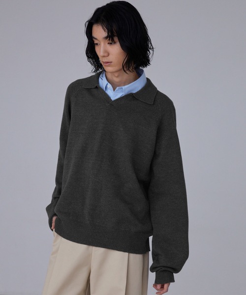 LUENNA セーター ニット 「LUENNA」Skipper Knit Polo Shirt