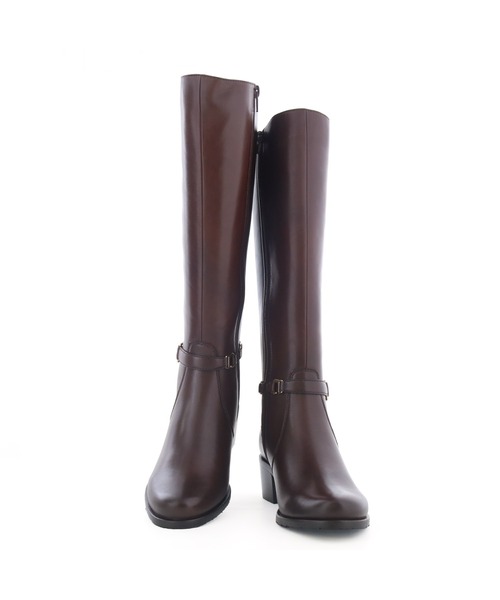 【美品】あしながおじさん　レインブーツ　ロング　ブラウン あしながおじさん ブーツ 防滑｜ストレッチロングブーツ 2810603