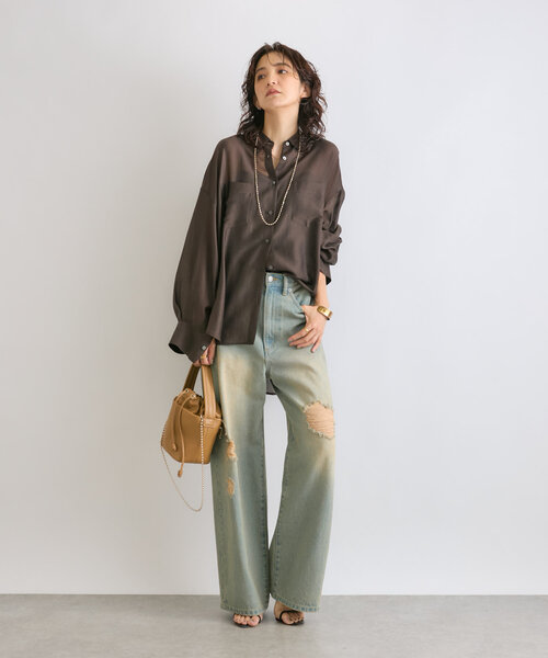 RIVE DROITE（リヴドロワ） 長袖シャツ FREE バイオレット レディース