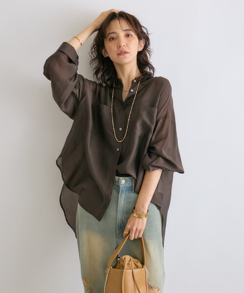 RIVE DROITE（リヴドロワ） 長袖シャツ FREE バイオレット レディース