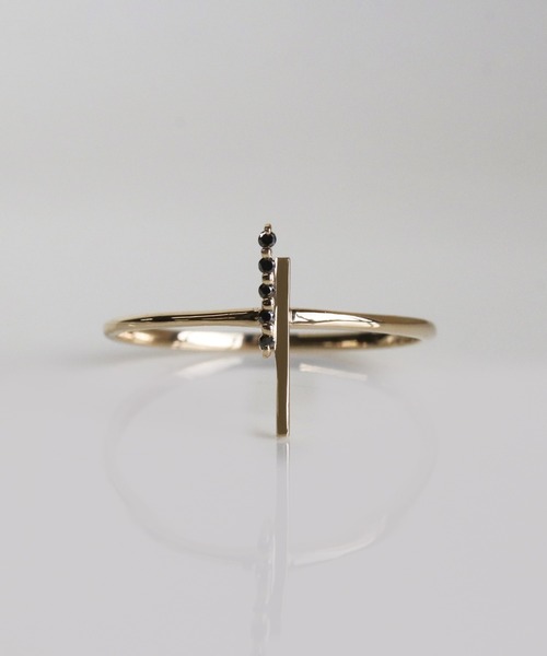 cui-cui（キュイキュイ） 指輪 リング ブラックダイヤモンド リング