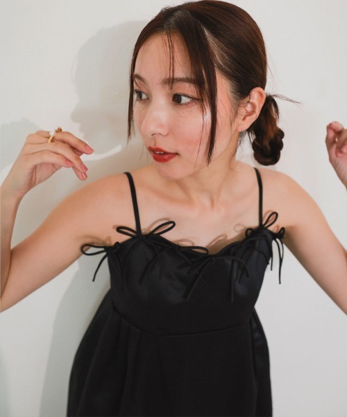 DONOBAN（ドノバン） ドレス 「ANDRESD」ribbons puffy volume dress