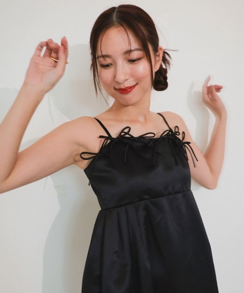 DONOBAN（ドノバン） ドレス 「ANDRESD」ribbons puffy volume dress