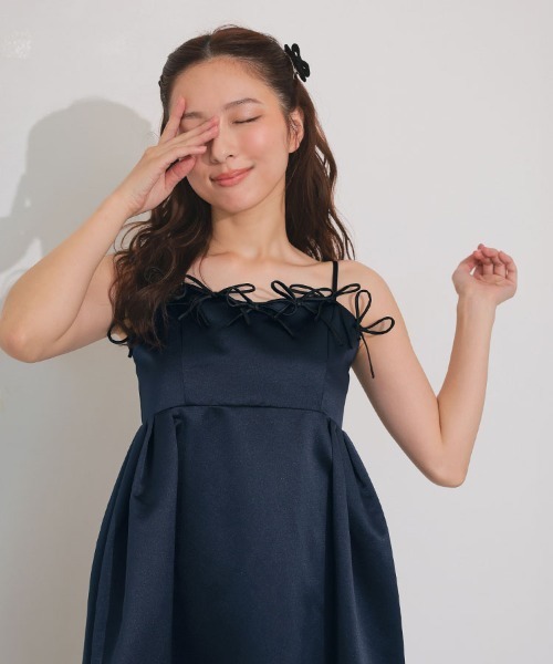 DONOBAN（ドノバン） ドレス 「ANDRESD」ribbons puffy volume dress