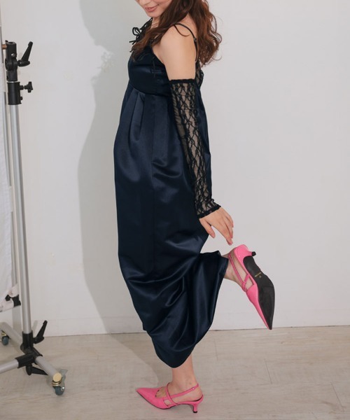 DONOBAN（ドノバン） ドレス 「ANDRESD」ribbons puffy volume dress
