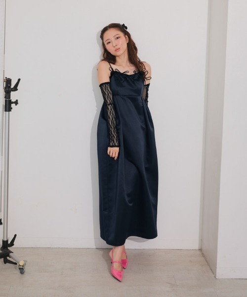 DONOBAN（ドノバン） ドレス 「ANDRESD」ribbons puffy volume dress