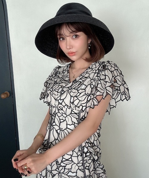 「EIMY ISTOIRE」 半袖ワンピース MEDIUM ホワイト レディースの画像