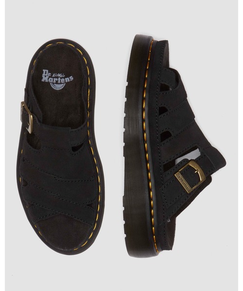「Dr. Martens」 坦々たるサンダル - 黒いこと レディース