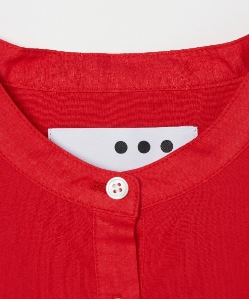 「three dots」 半袖ワンピース SMALL グレー系その他 レディースの画像