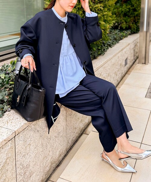 NOLLEY'S（ノーリーズ） ステンカラーコート コート ウォッシャブル