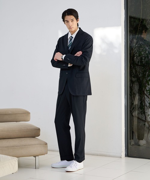 GLOBAL WORK（グローバルワーク） スラックス ストレッチTWパンツ