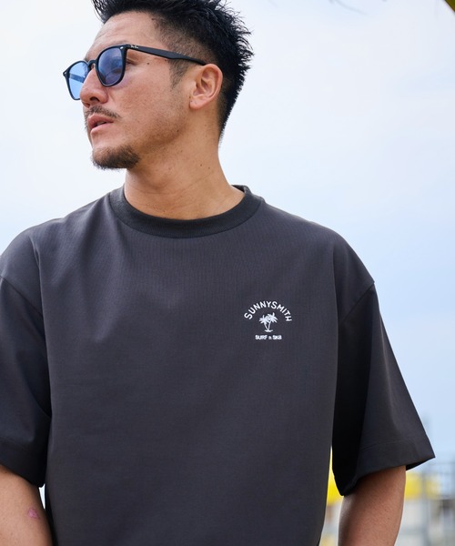 「Sunny Smith」 半袖Tシャツ LARGE スミクロ メンズ_画像4