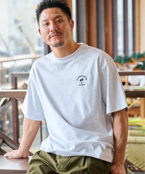 「Sunny Smith」 半袖Tシャツ LARGE スミクロ メンズ_画像7
