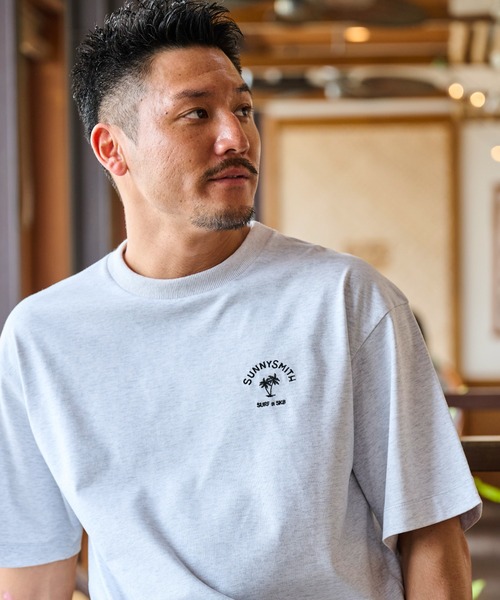 「Sunny Smith」 半袖Tシャツ LARGE スミクロ メンズ_画像8