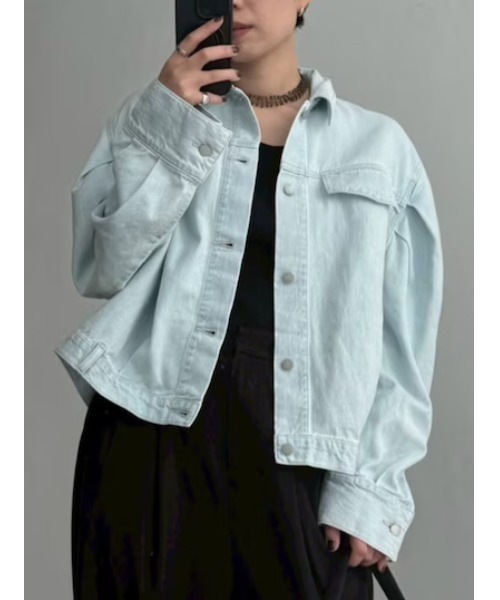 RIM.ARK デニムジャケット gジャン Big puff sleeve denim JK ビッグ