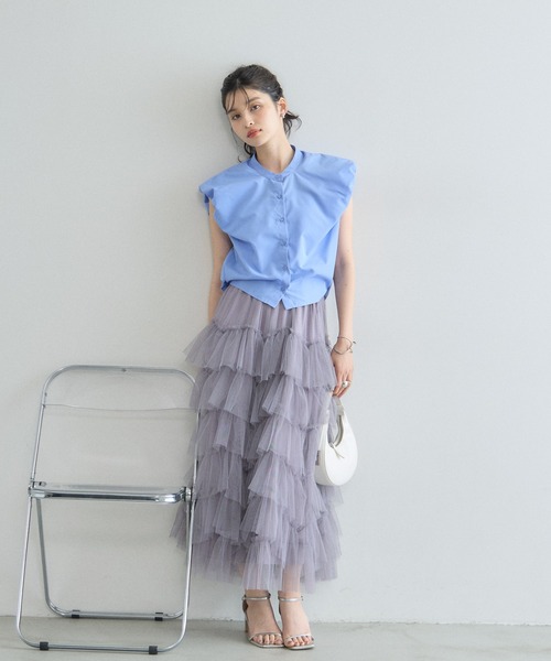 スカート PERVERZE 25SS Braid Belt Layered Skirt スカート PERVERZE 25SS Braid Belt Layered Skirt PERVERZE 25SS