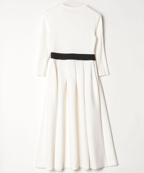 「TSURU by Mariko Oikawa」 長袖ワンピース 34 ホワイト レディース_画像2