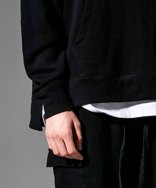 「NUMBER (N)INE DENIM」 プルオーバーパーカー MEDIUM ブラック メンズ_画像2