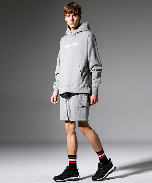 「NUMBER (N)INE DENIM」 プルオーバーパーカー MEDIUM ブラック メンズ_画像5